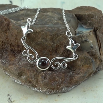 Magick Moon Sterling Silver Necklace with Gemstone TN152